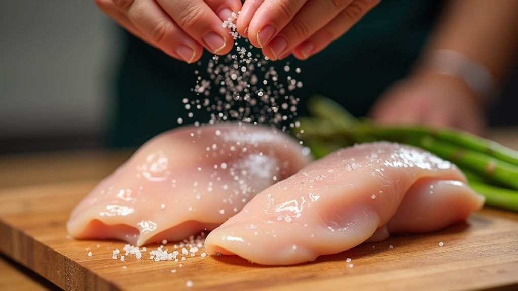 season chicken with salt