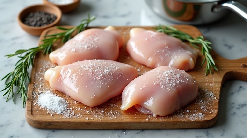 season chicken with salt