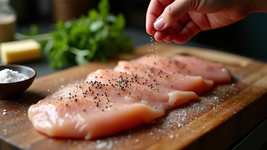 season chicken with salt
