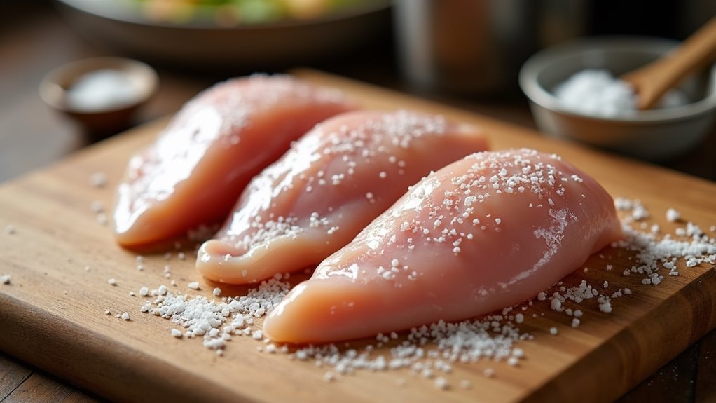 season chicken with salt