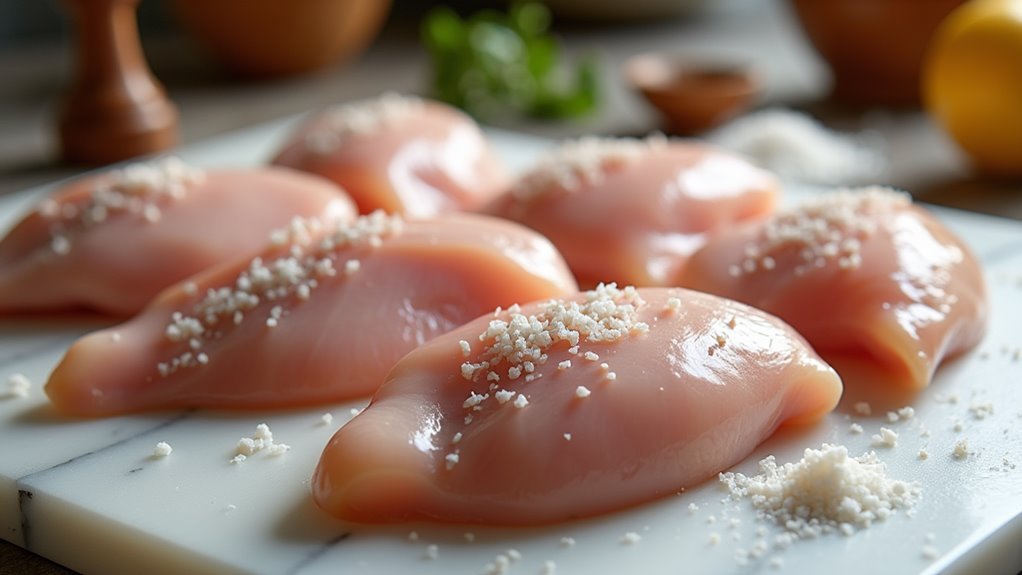season chicken with salt