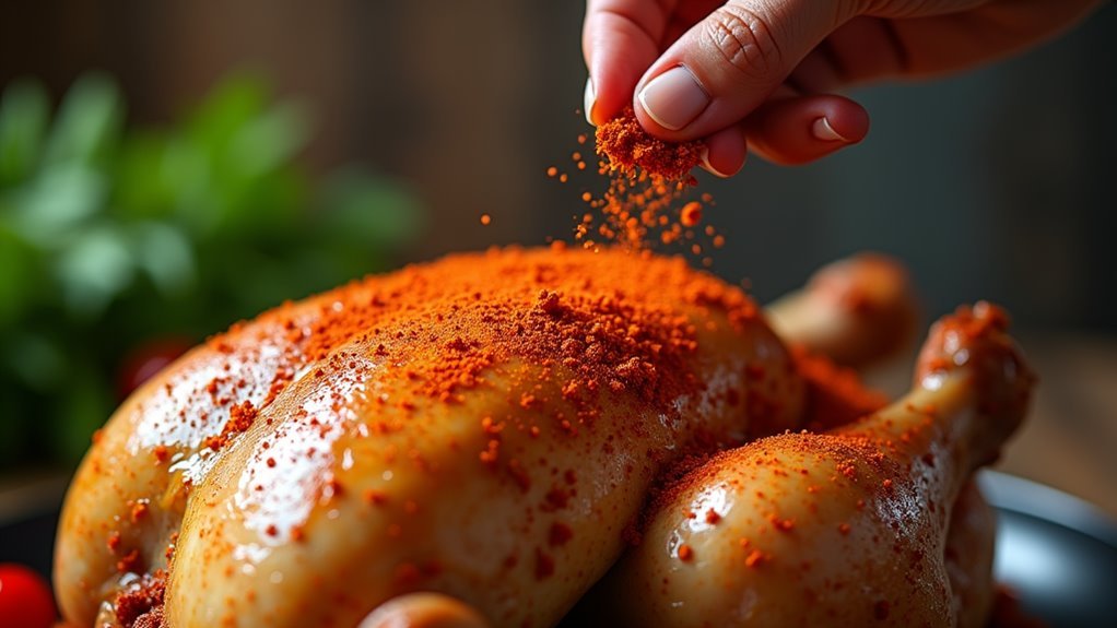 season chicken with spices