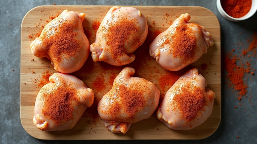 season chicken with spices