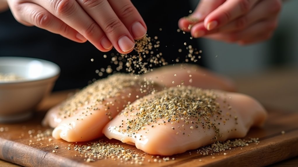 season chicken with spices