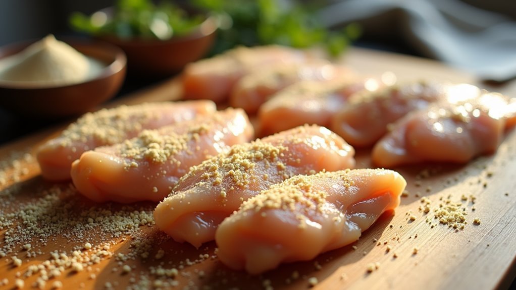season food with garlic