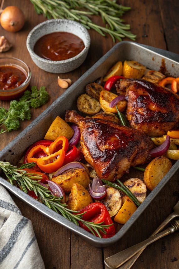 sheet pan bbq chicken recipe