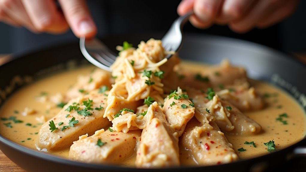 shred and stir chicken