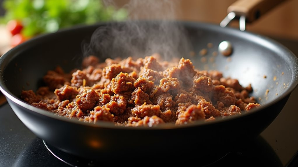 simmer beef with seasonings