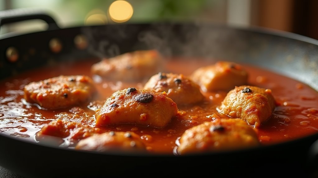 simmer chicken until tender