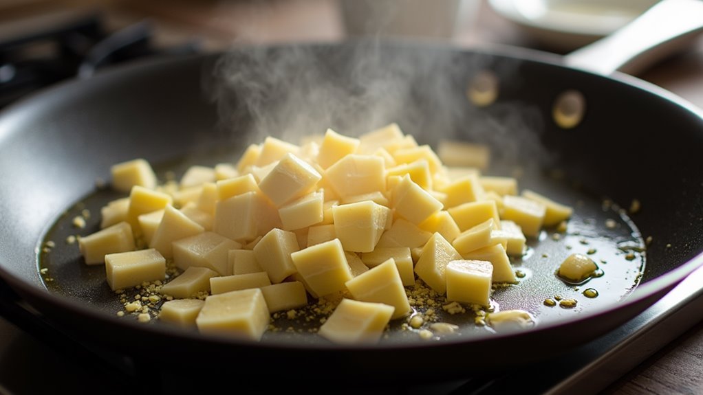 simmer cream until thickened