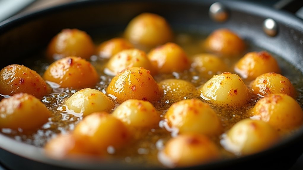 simmer potatoes in cream