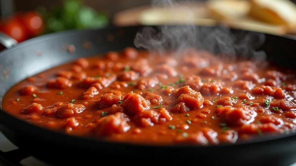 simmer sauce for fifteen minutes