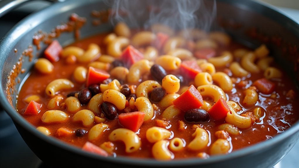 simmer with chili seasoning