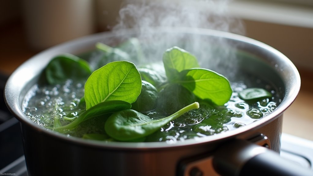 simmering with added cream