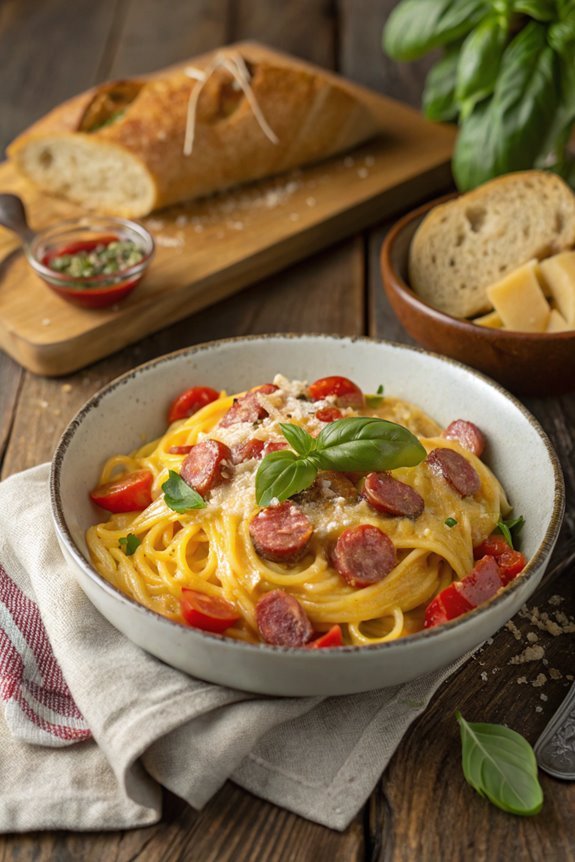 smoked sausage pasta recipe