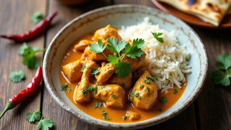 spiced slow cooker chicken curry