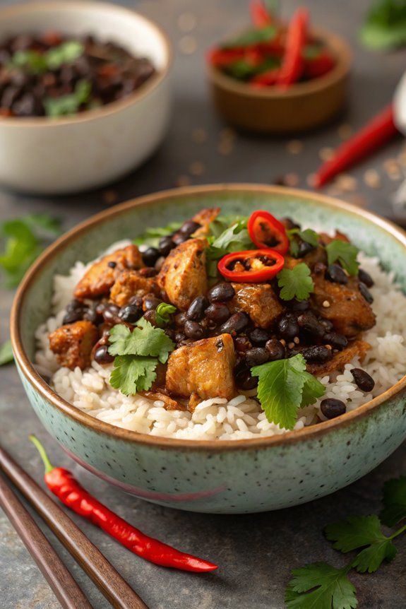 spicy black bean chicken