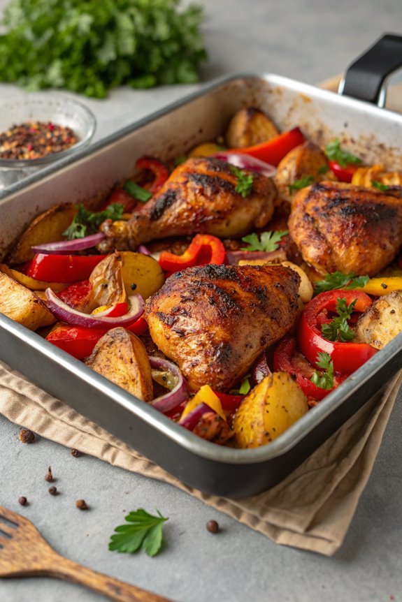 spicy chicken oven dish