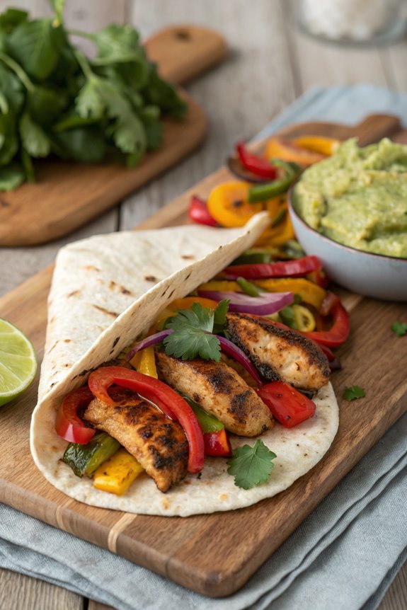 spicy chicken tortilla wraps