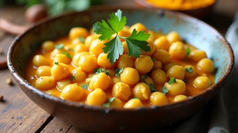 spicy curried chickpea potatoes