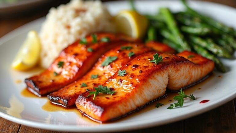 spicy honey garlic salmon