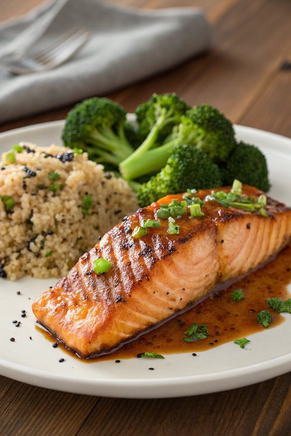 spicy honey garlic salmon