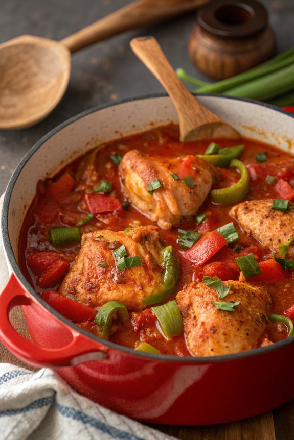 spicy louisiana chicken stew