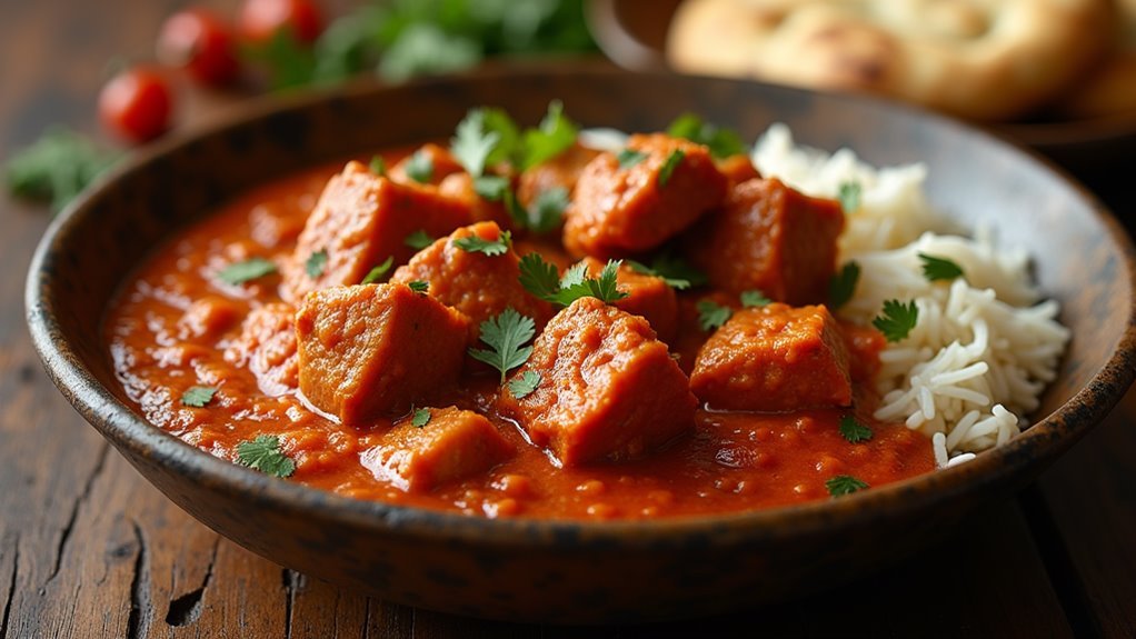spicy pork vindaloo curry