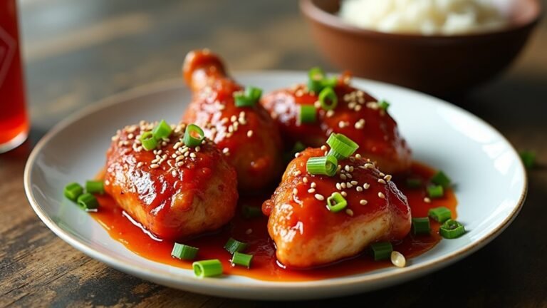 spicy sriracha chicken dish