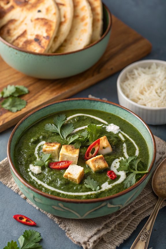spinach and cheese curry