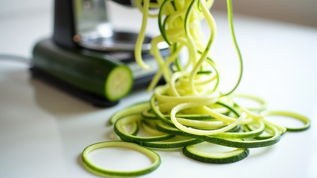 spiralize zucchini into strands