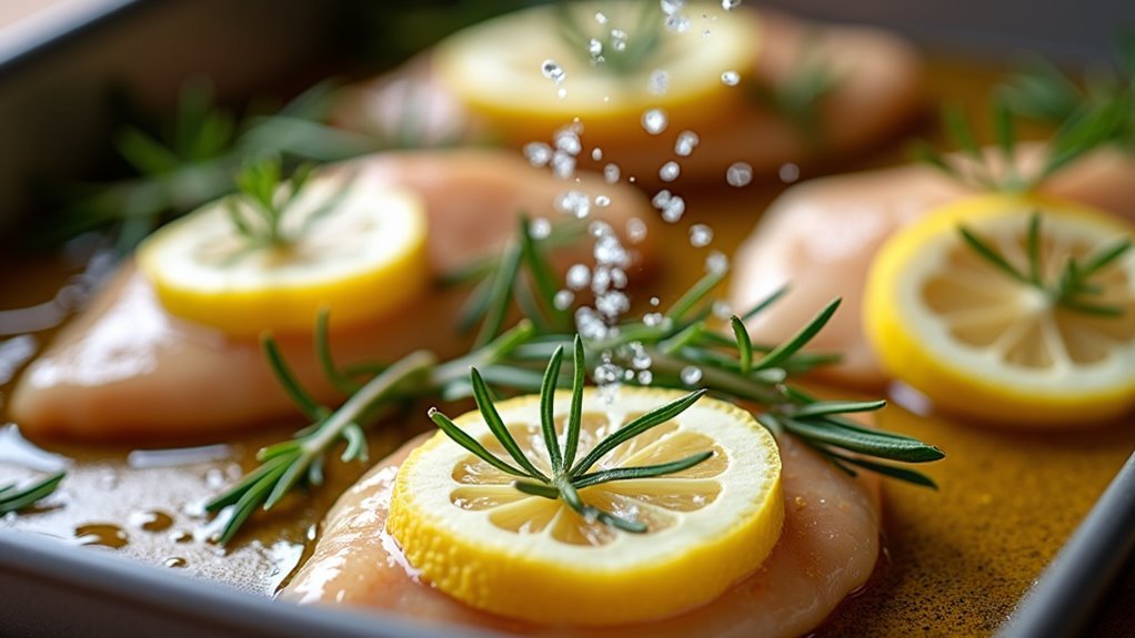 sprinkle rosemary and salt