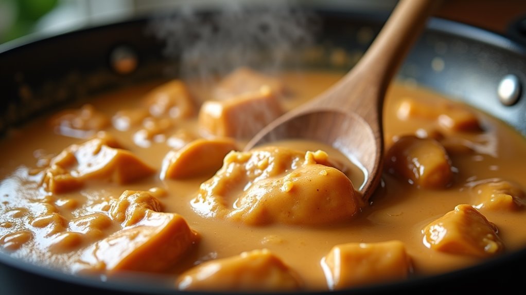 stir sauce until thickens
