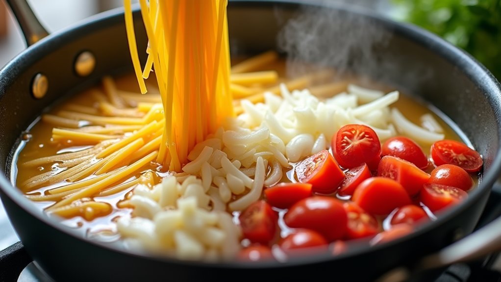 stir until pasta tender