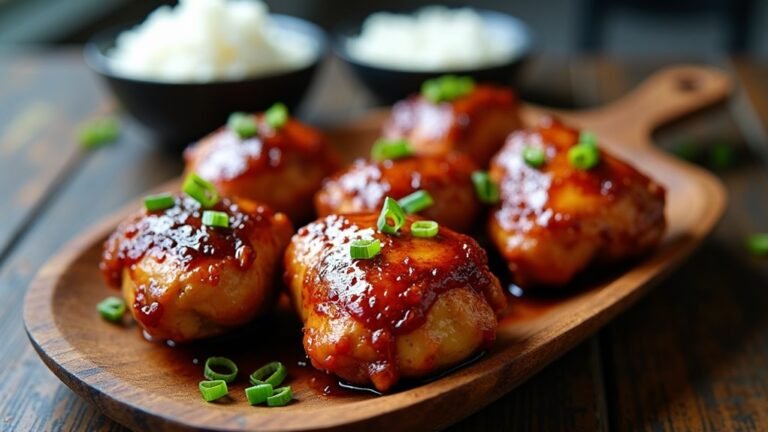sweet and savory chicken thighs
