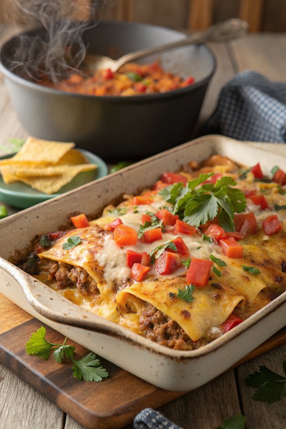 taco casserole baked dish