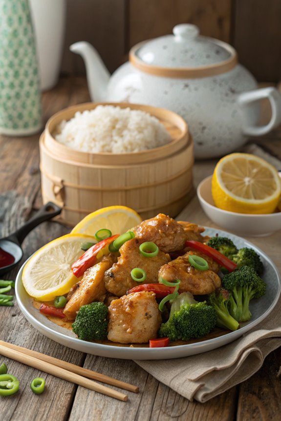 tangy citrus chicken dish