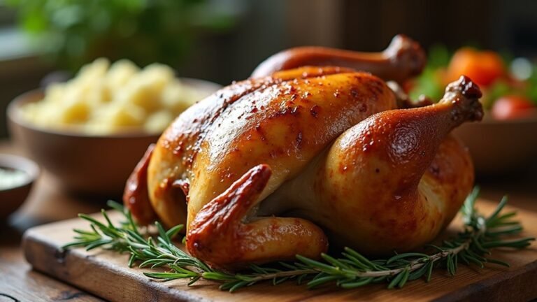 tender slow cooked roast chicken