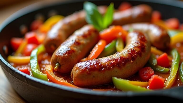 tender slow cooked sausage delight