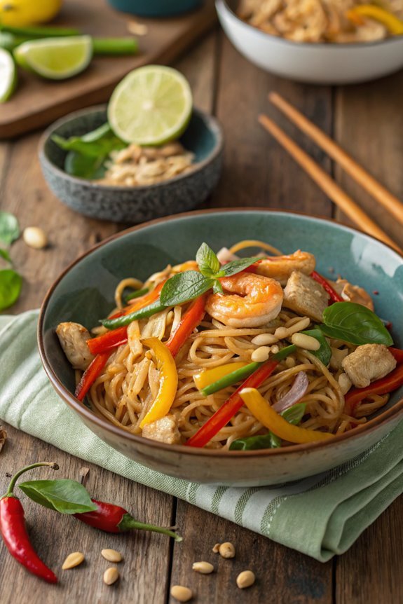 thai noodle stir fry