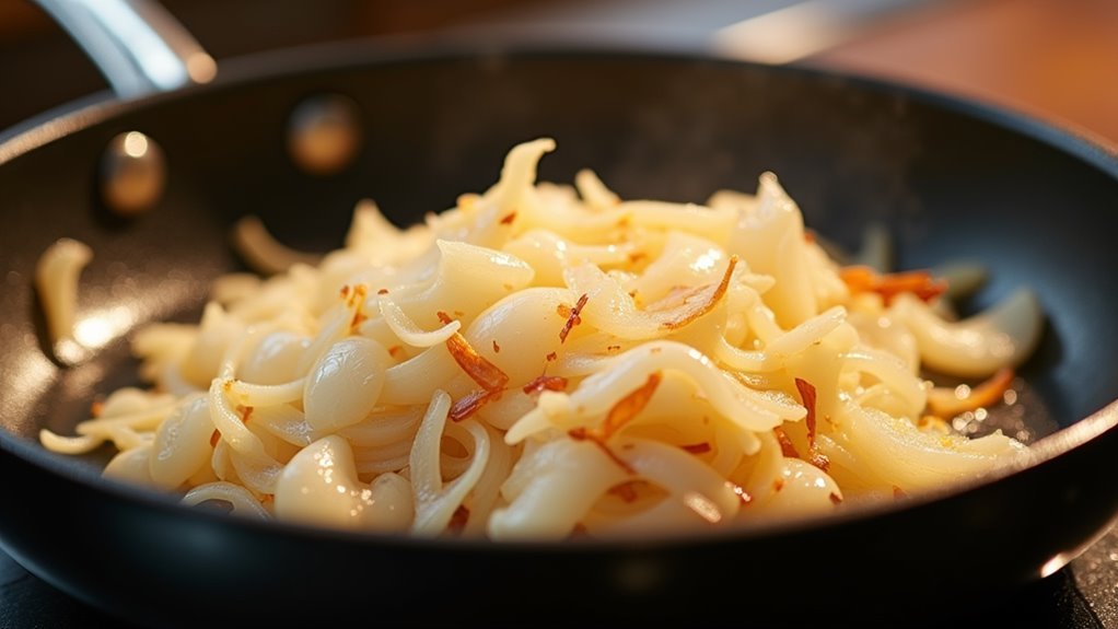 thicken sauce as desired