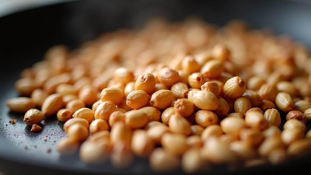 toast pine nuts golden