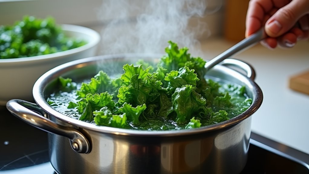 toss pasta with pesto