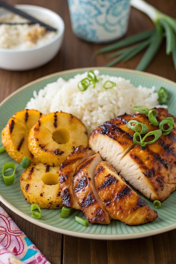 tropical flavored chicken dish