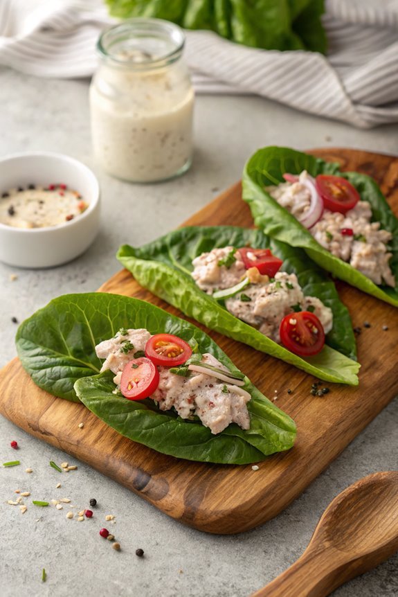 tuna salad in wraps