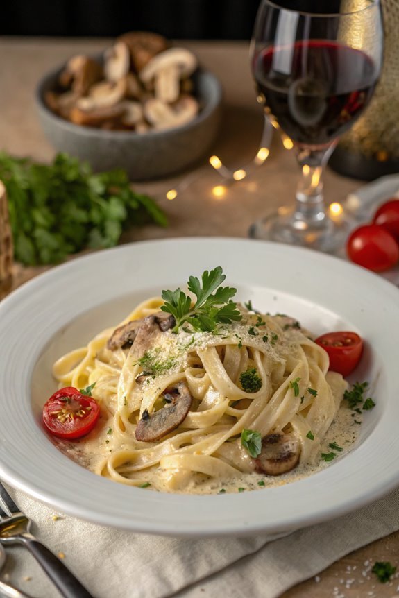 vegan alfredo dinner recipe