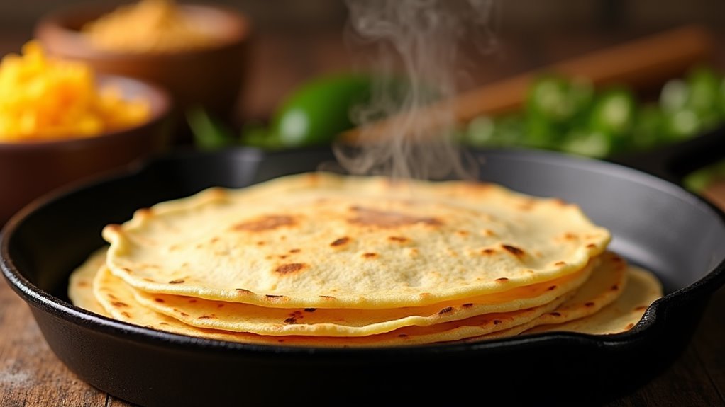 warm tortillas for flexibility